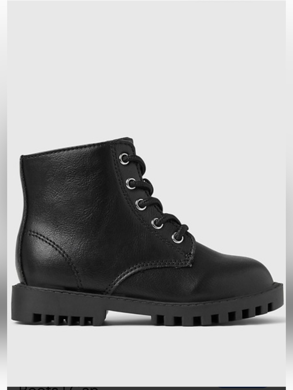 Gap Vegan Lace up  Combat Booties black size 8